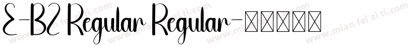 E-BZ Regular Regular字体转换